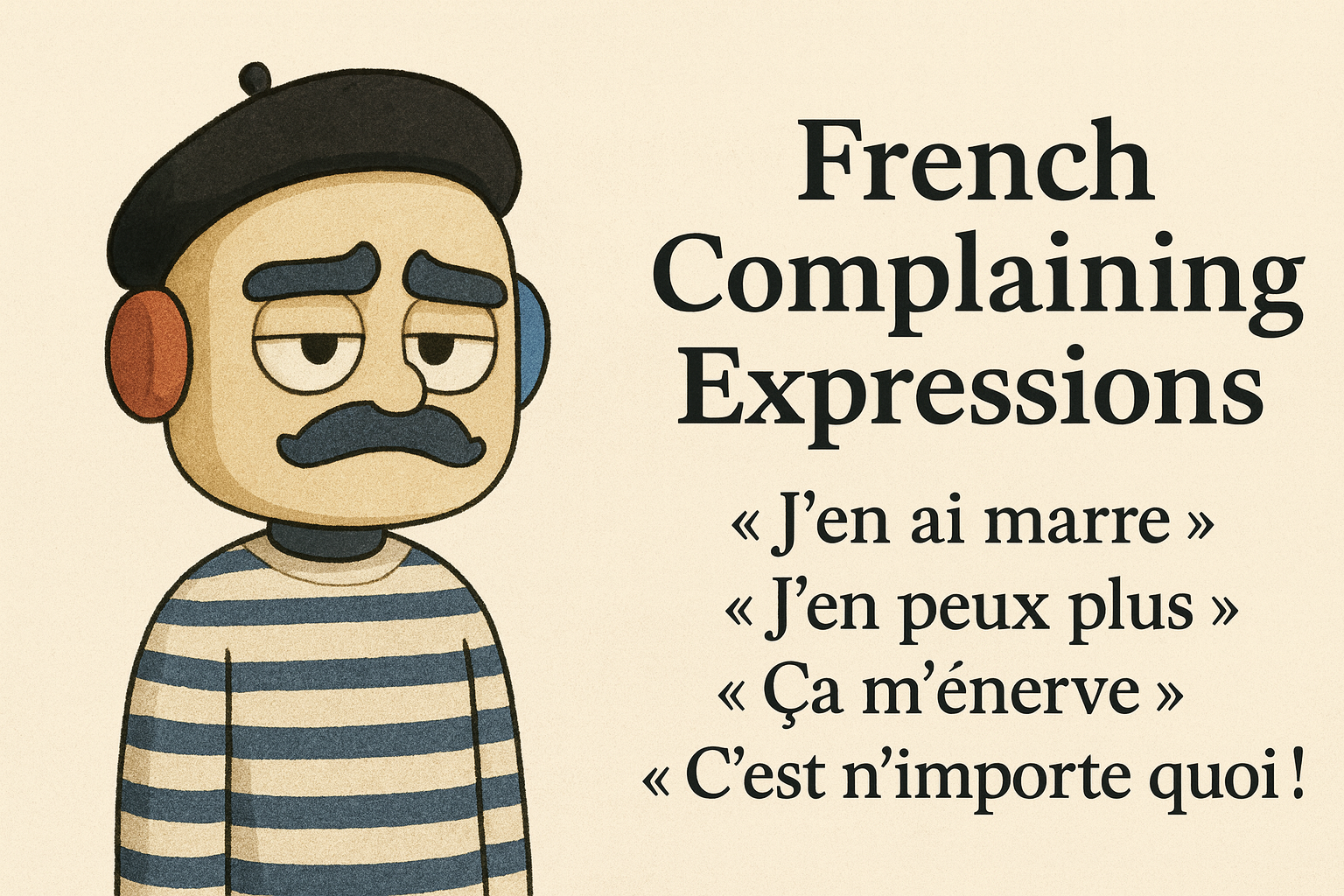 complain in French expressions
